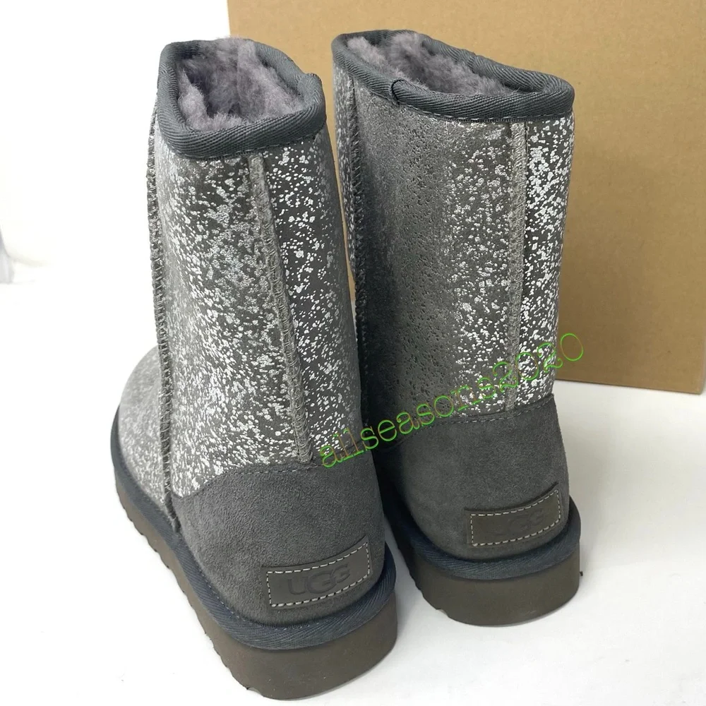 UGG 💥SALE!💥 Classic Short 2 Foil Glam Women’s Boots Size 7 1112092 - Picture 9 of 9